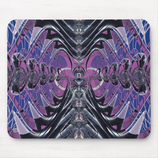 Lila Galaxie Mousepad (Vorne)