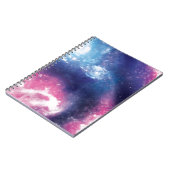 Lila Galaxie Notizblock (Linke Seite)