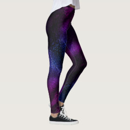 Lila Galaxie Ombre Leggings Waveline Marke