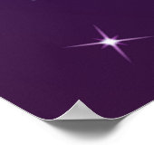 Lila Galaxie Poster (Ecke)