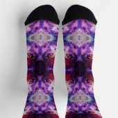 Lila Galaxie Socken (Oben)