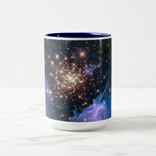 Lila Galaxie-Starry Zweifarbige Tasse (Mittel)