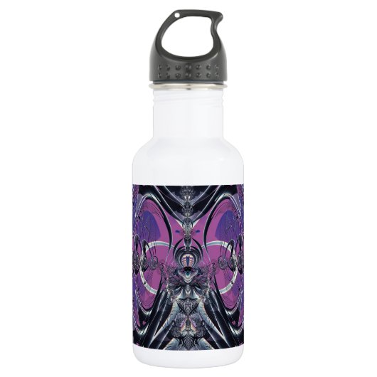 Lila Galaxie Trinkflasche (Vorderseite)