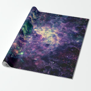 Lila Galaxie-Weltraum-Rock Cool Geschenkpapier