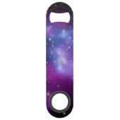 Lila Galaxiecluster Speedflaschenöffner (Vorderseite)