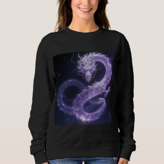 Lila Galaxiedrache | Mystischer Kosmischer Drache  Sweatshirt