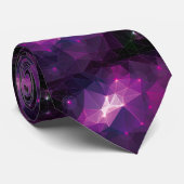 Lila Galaxiemuster anpassen Krawatte (Gerollt)