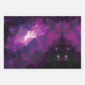 Lila Galaxiemuster Geschenkpapier Set (Vorderseite 2)