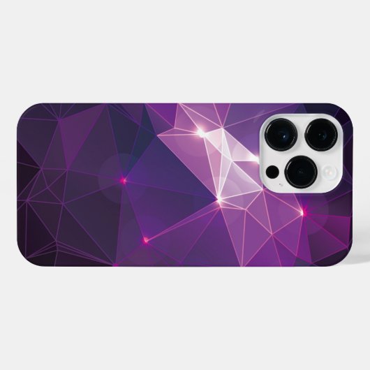 Lila Galaxiemuster iPhone Hülle (Rückseite (Horizontal))