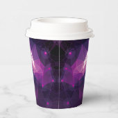 lila Galaxiemuster Pappbecher (Rechts)
