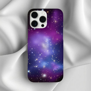 Lila Galaxien Weltraumfoto iPhone 16 Pro Max Hülle