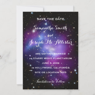 Lila Galaxienhaufen Save-the-Date Save The Date
