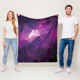 Lila Galaxis Fleecedecke