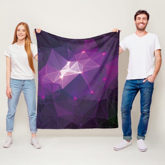 Lila Galaxis Fleecedecke (Beispiel)