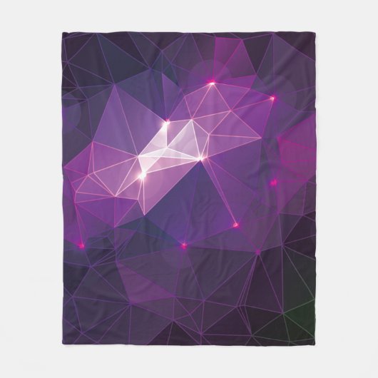 Lila Galaxis Fleecedecke (Vorderseite)