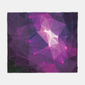 Lila Galaxis Fleecedecke (Vorderseite (Horizontal))