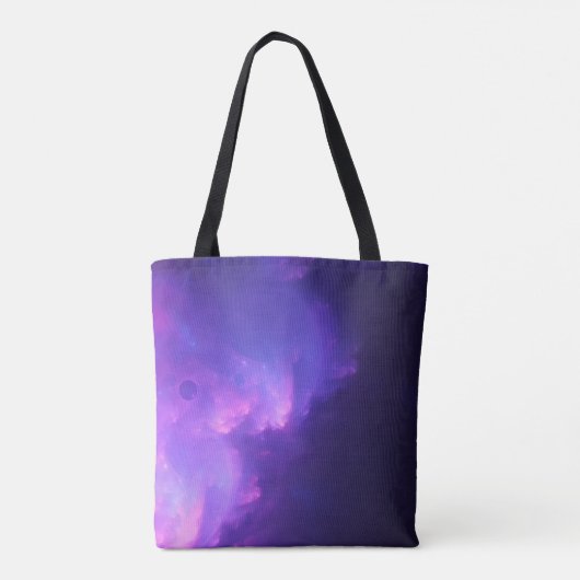 lila Galaxis Tasche (Rückseite)