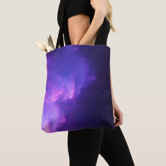 lila Galaxis Tasche (Von Nahem)