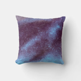 Lila Galaxy-Abstraktes Dekor Throw-Kissen Kissen
