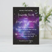 Lila Galaxy Celestial Save the Date (Stehend Vorderseite)