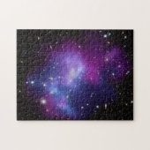 Lila Galaxy Celestial Space Foto Puzzle (Horizontal)