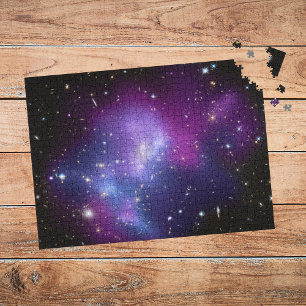 Lila Galaxy Celestial Space Foto Puzzle