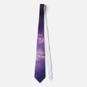 Lila Galaxy Cloud Krawatte (Vorderseite)