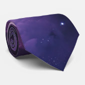 Lila Galaxy Cloud Krawatte (Gerollt)