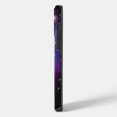 Lila Galaxy Cluster Celestial Foto iPhone Hülle (Linke Seite)