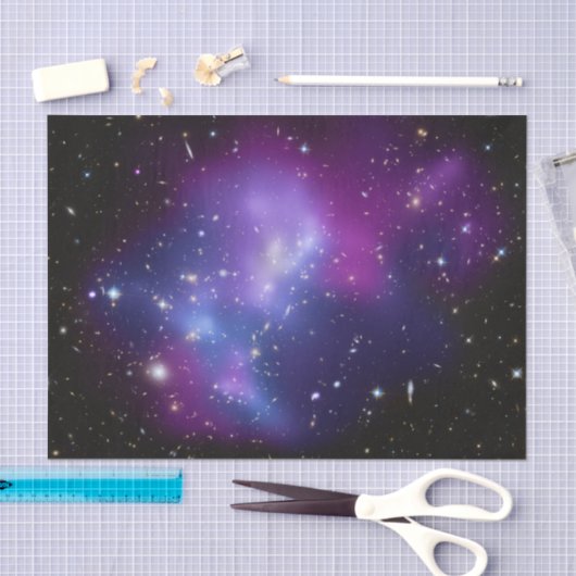 Lila Galaxy Cluster Celestial Seidenpapier (Handwerk)