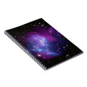 Lila Galaxy Cluster Celestial Space Foto Notizblock (Rechte Seite)