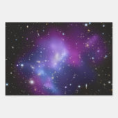 Lila Galaxy Cluster Schwarzes Lila Himmelsreich Fo Geschenkpapier Set (Vorderseite 2)