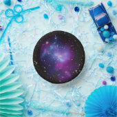 Lila Galaxy Himmels Papierplatten Pappteller (Party)