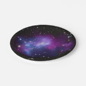 Lila Galaxy Himmels Papierplatten Pappteller (Schrägansicht)