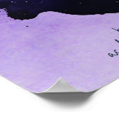 Lila Galaxy Kinderzimmer Poster (Ecke)