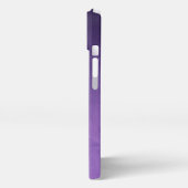 Lila Galaxy Ombre Business-Logos und Social Media iPhone Hülle (Linke Seite)