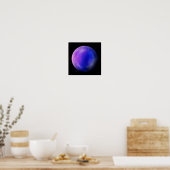 Lila Galaxy Orb - Lila Marmordrucke Poster (Küche)