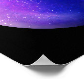 Lila Galaxy Orb - Lila Marmordrucke Poster (Ecke)