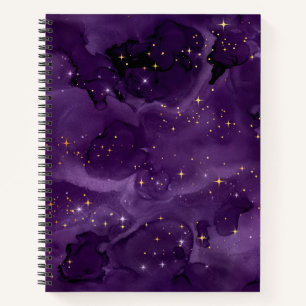 Lila Galaxy-Serien-Design 8 Notizblock