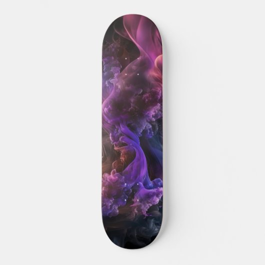 Lila Galaxy-Skateboard Skateboard (Vorderseite)