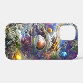 Lila Galaxy-Sonnensystem Case-Mate iPhone Hülle (Rückseite (Horizontal))