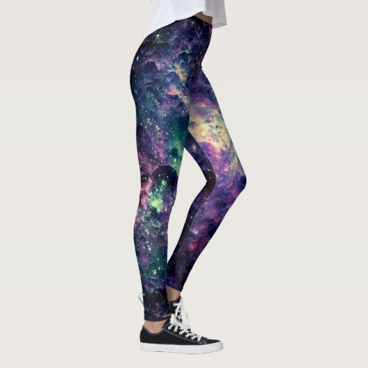 Lila Galaxy Space Rock Cool Leggings (Rechts)