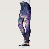 Lila Galaxy Space Rock Cool Leggings (Links)