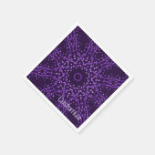 Lila Galaxy Stars Napkins Serviette (Ecke)