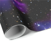 Lila Galaxy Universe Astronomie NASA Weltraum Geschenkpapier (Rolleneckpunkt)
