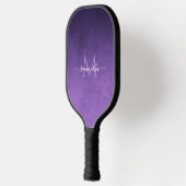 Lila Galaxy Universe Custom Monogram & Name Pickleball Schläger (Links)