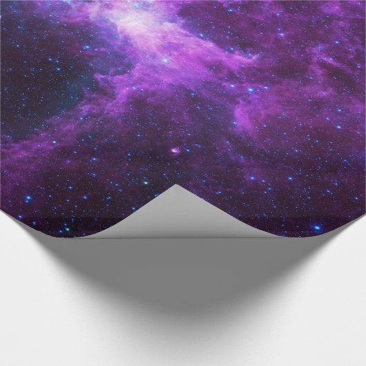 Lila Galaxy Wrapping Paper Geschenkpapier (Ecke)