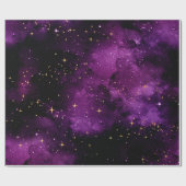 Lila Galaxy-Wrapping-Papier (1,8 m) Geschenkpapier (Flach)
