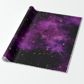Lila Galaxy-Wrapping-Papier (1,8 m) Geschenkpapier (Ungerollt)