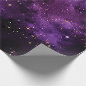 Lila Galaxy-Wrapping-Papier (1,8 m) Geschenkpapier (Ecke)